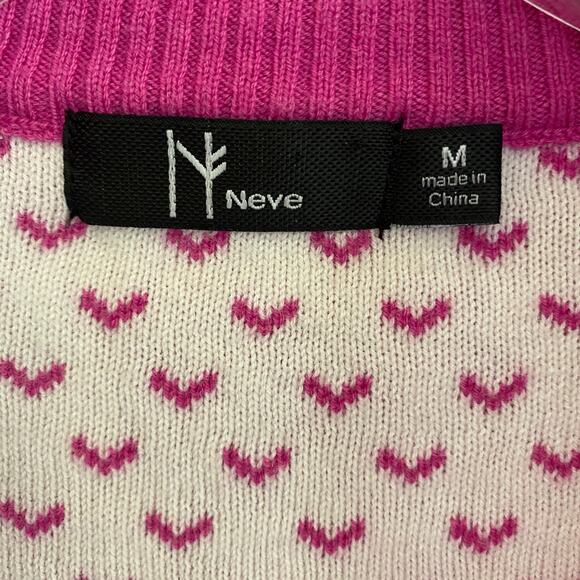 NEVE 1/4 Zip M Sweater Cozy Colorful Merino Wool Blend Pullover Nordic Ski - Picture 3 of 14